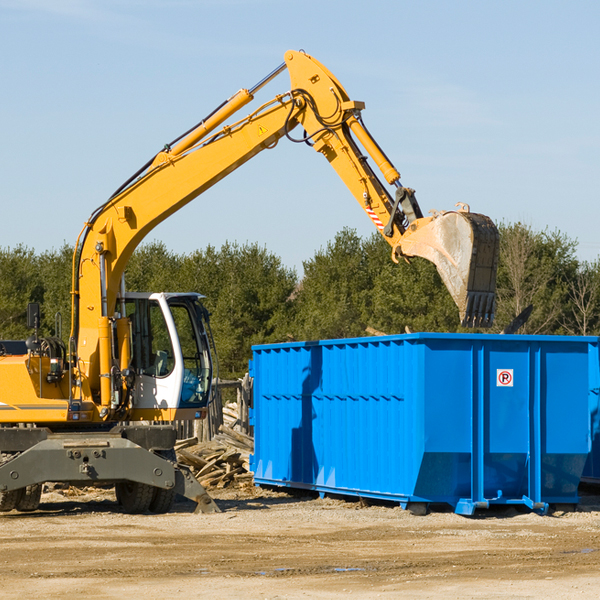 how many times can i have a residential dumpster rental emptied in Brockway WI